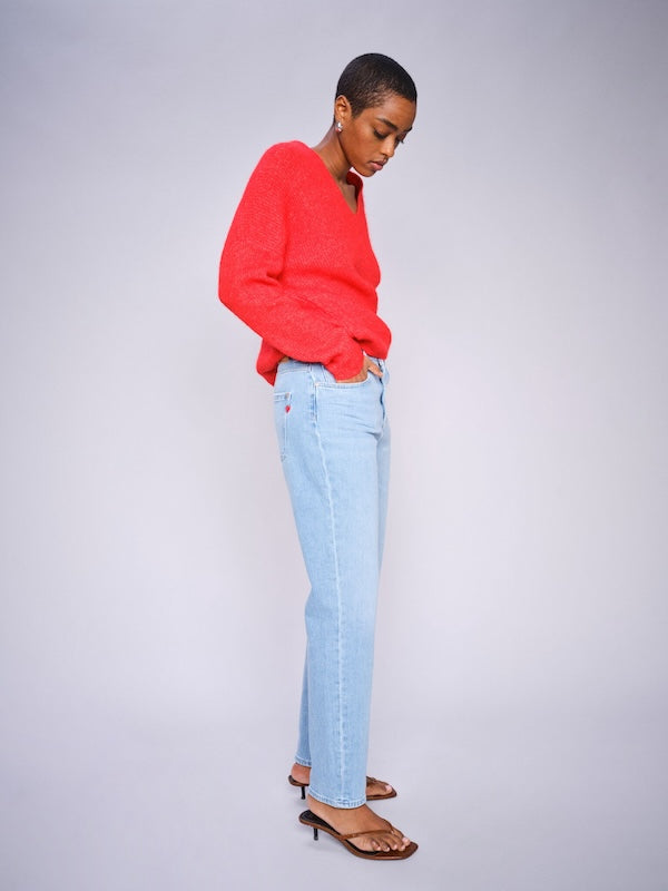 Elly Gallon Jeans, light blue ankle
