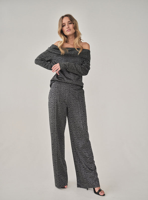 Mos Mosh - Zimu Glam Pant, Silver