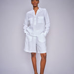 Emmie pellavashortsit, white