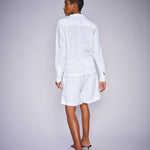 Emmie pellavashortsit, white