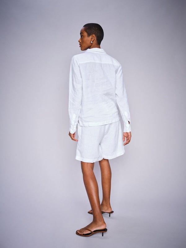 Emmie pellavashortsit, white