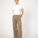 Dara Leo Pants, Leopard Print, regular