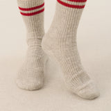 Dorin villasukat, Natural Melange Stripe