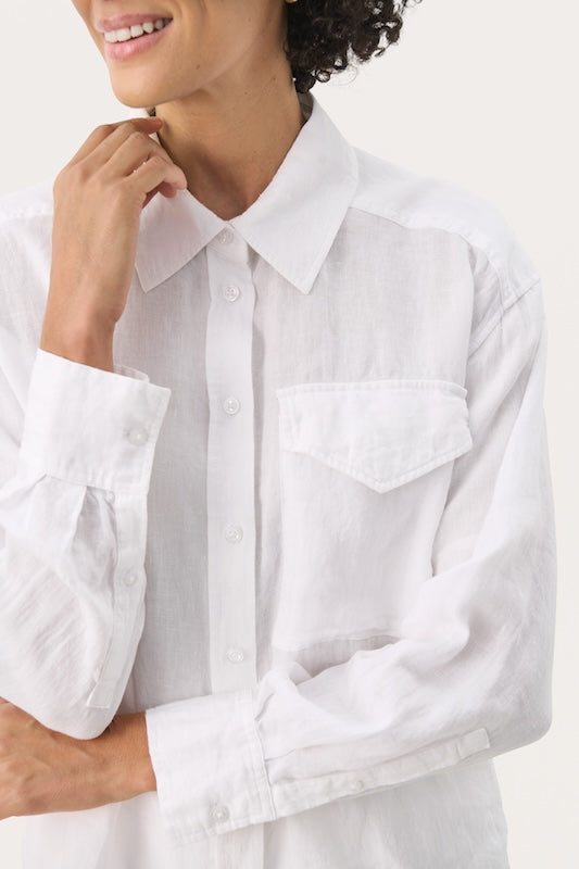 Nuvin pellavapaita, bright white