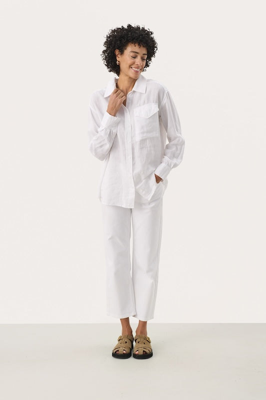 Nuvin pellavapaita, bright white