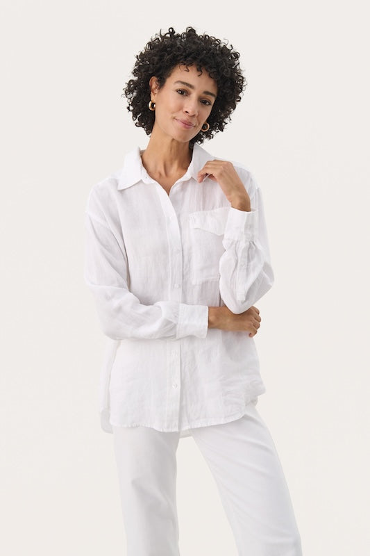 Nuvin pellavapaita, bright white