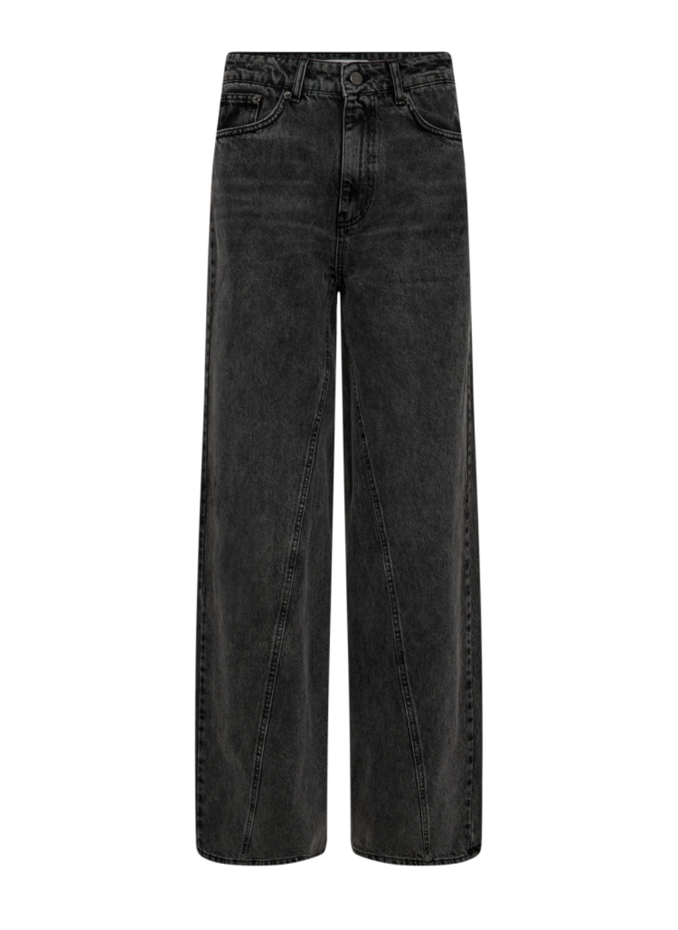 co'couture - VikaCC Long Wide Seam Jeans, black