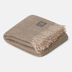 Mohair torkkupeitto, Light Taupe & Brindle Melange