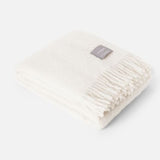 Mohair torkkupeitto, Reflection White