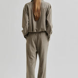 Maira Trousers, Mid Brown Melange