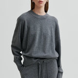 Calm Knit neulehousut, Grey Melange