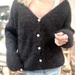 Americandreams - Cornelia mohairneuletakki, black