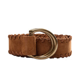 Mos Mosh - Punottu mokkavyö, cognac