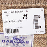 Kelim matto, Natural Grey #632 / 205x290