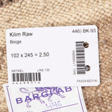Kelim matto, Raw Natural #641 / 102x245