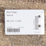Kelim matto, Natural #628 / 66x91