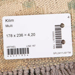 Kelim matto, multi #600 / 178x236cm