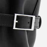 Flattered Leslie tote bag, black leather