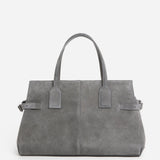 Lisa Bowler Bag Suede, Stone Grey