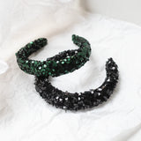 Paljetti hiuspanta, Green