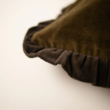 Doris tyynynpäällinen 30x50cm, Olive/Coffee