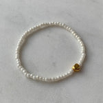 Aina rannekoru, valkoinen/kulta