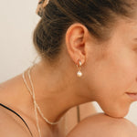 Venice Pearl Hoop korvakorut, kulta