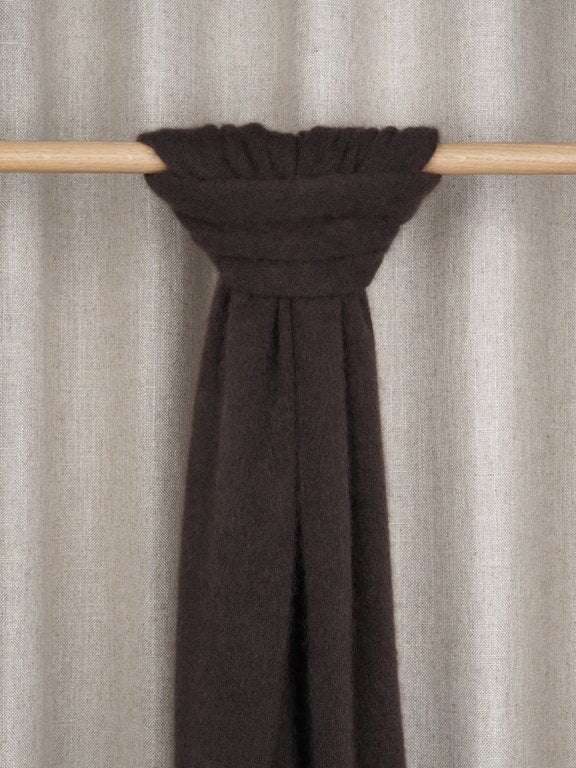 Karlen cashmere huivi, dark chocolate