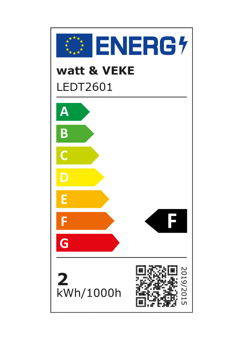 Watt & Veke - LED T26 E14 frosted Warm white