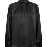 Mos Mosh - Sille Glossi Blouse, Black