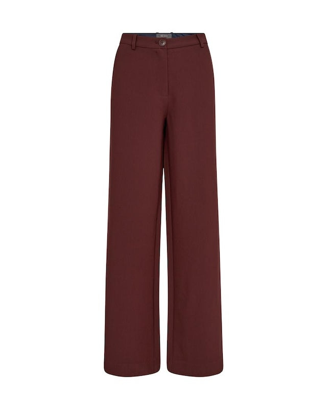 Mos Mosh - Maddie Bellis Pant long, rum raisin