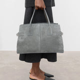 Lisa Bowler Bag Suede, Stone Grey