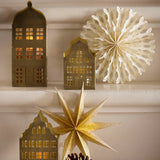 Brownstone kynttilälyhty H13cm, Golden