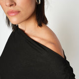 Shima Sleeveless Tee, Black