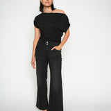 Shima Sleeveless Tee, Black
