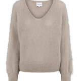 Milana alpakkaneule, Light Taupe