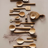 Lusikkasetti tiikkiä, Natural