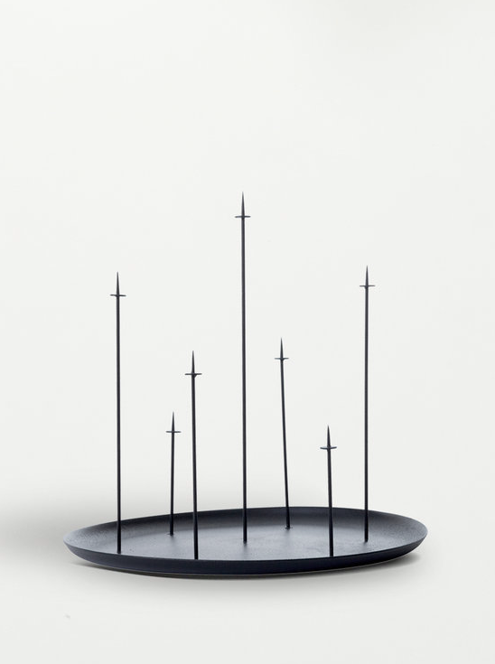 eno studio - MULTI CANDLE PIN kynttilänjalka, musta