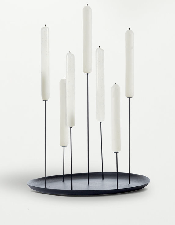 eno studio - MULTI CANDLE PIN kynttilänjalka, musta