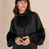 Mos Mosh - Sille Glossi Blouse, Black