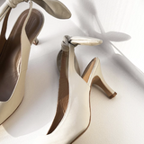 Flattered - Franchesca Bow korkokengät, creme