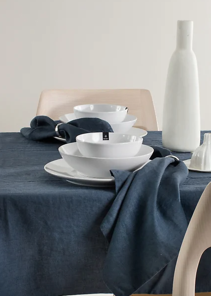 Himla - pellavaservetit, 4kpl tummansininen