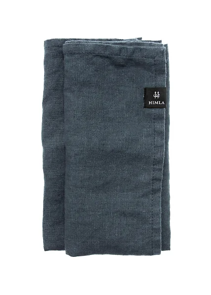 Himla - pellavaservetit, 4kpl tummansininen
