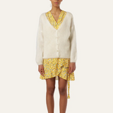 Cornelia mohairneuletakki, White