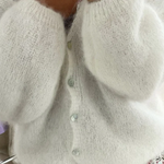 Americandreams - Cornelia mohairneuletakki, white