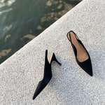 Flattered - Franchesca Suede korkokengät, musta