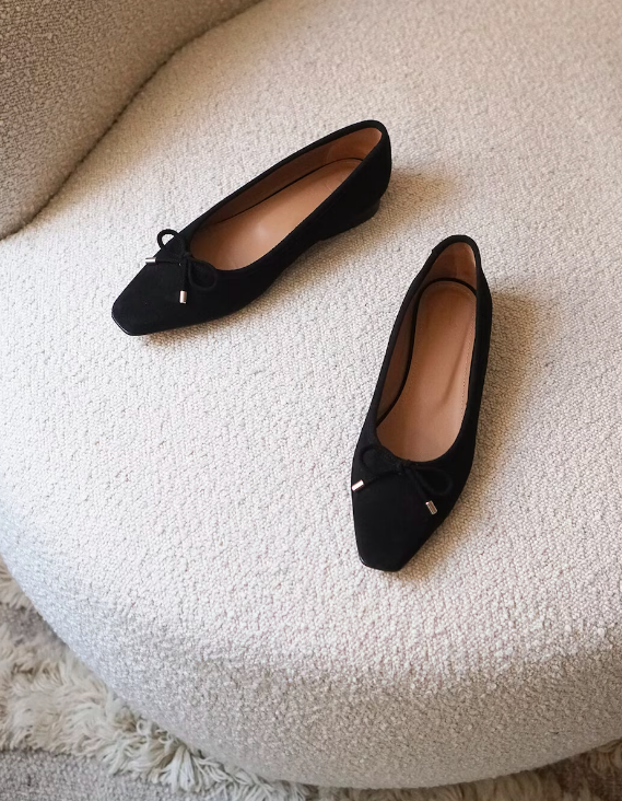 Flattered - Monica ballerinat, musta mokka