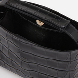 Flattered - Hedda mini handbag, black croco