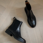 Flattered - Franca nilkkurit nahkaa, musta