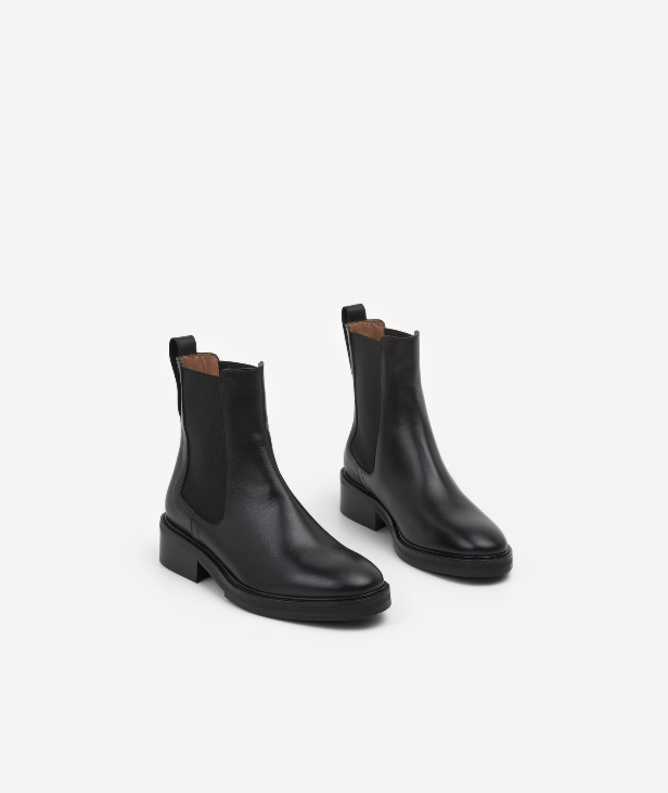 Flattered - Franca nilkkurit nahkaa, musta